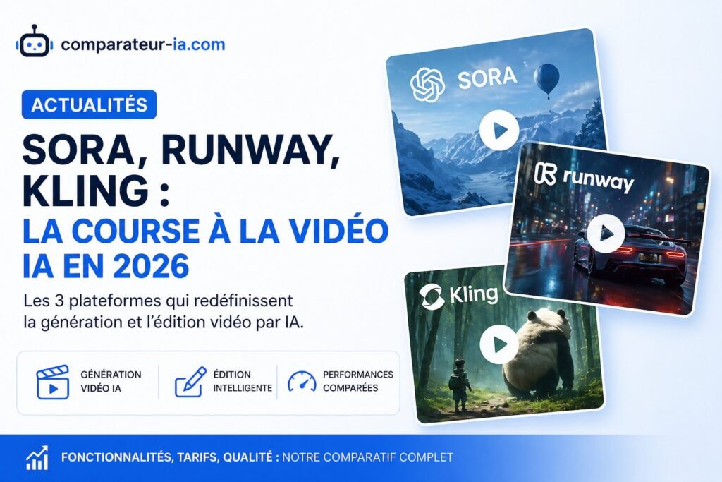 Sora vs Runway vs Kling: o grande confronto de vídeo IA em 2026