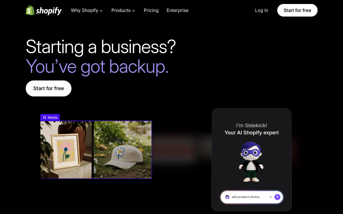 Captura de tela de Magic by Shopify