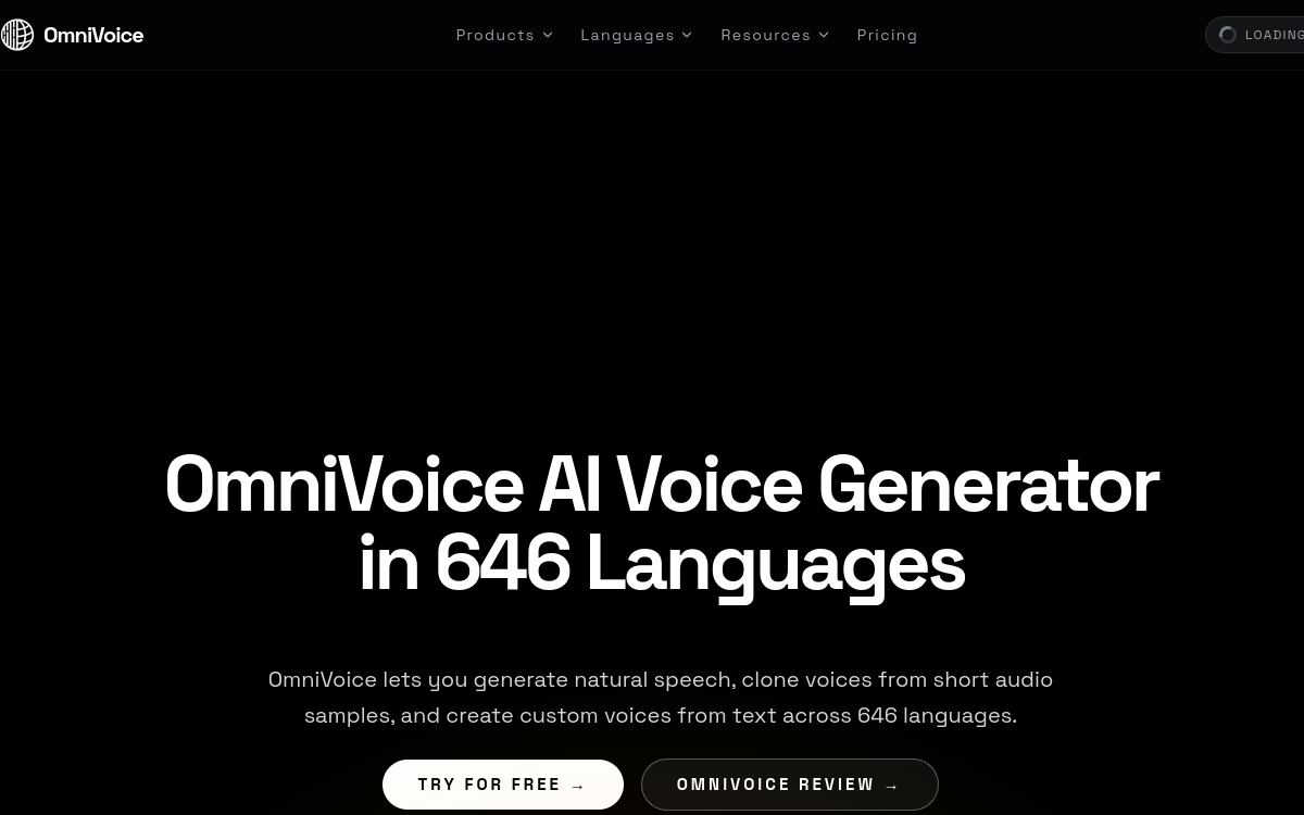 Captura de tela de OmniVoice
